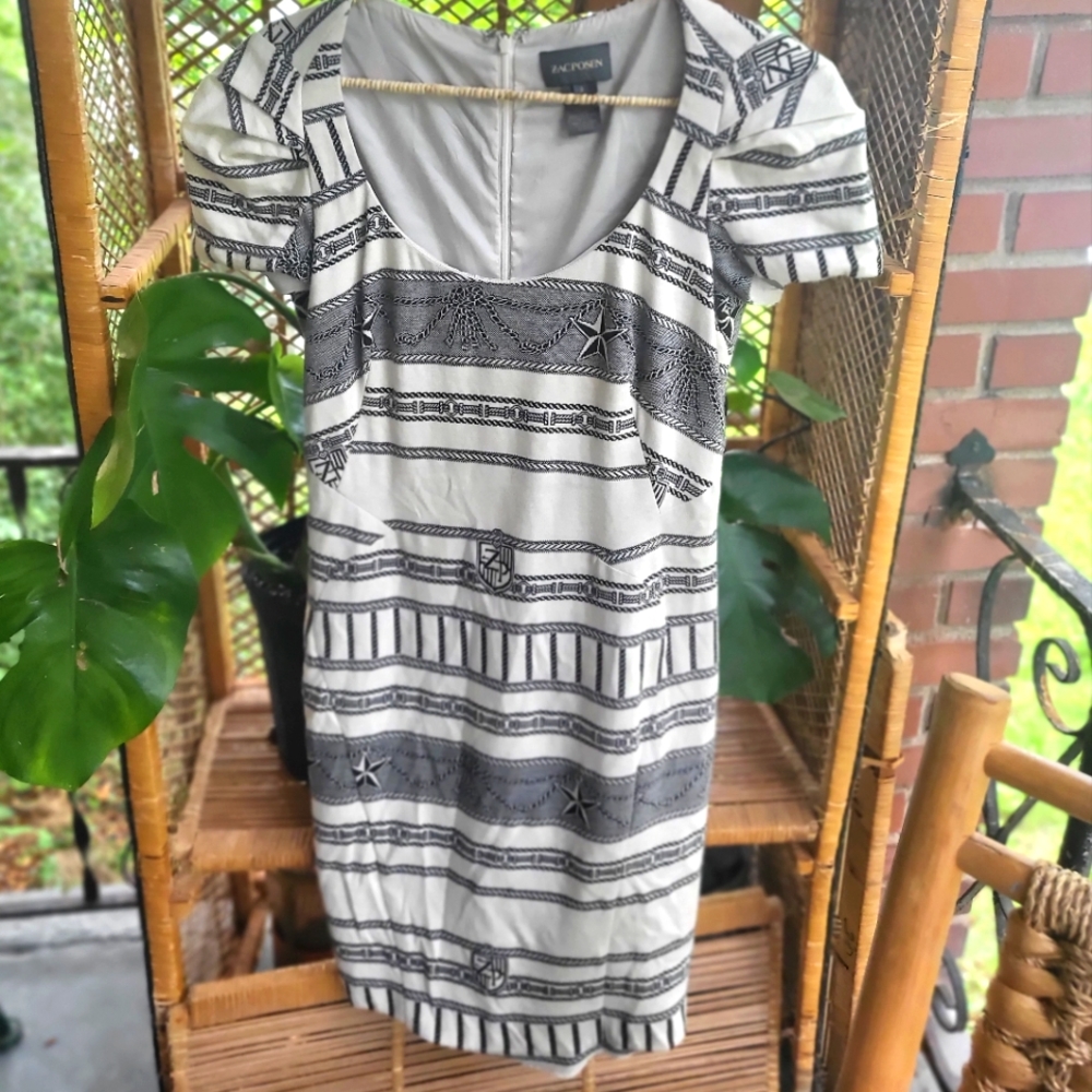 Black and White Zac Posen Dress